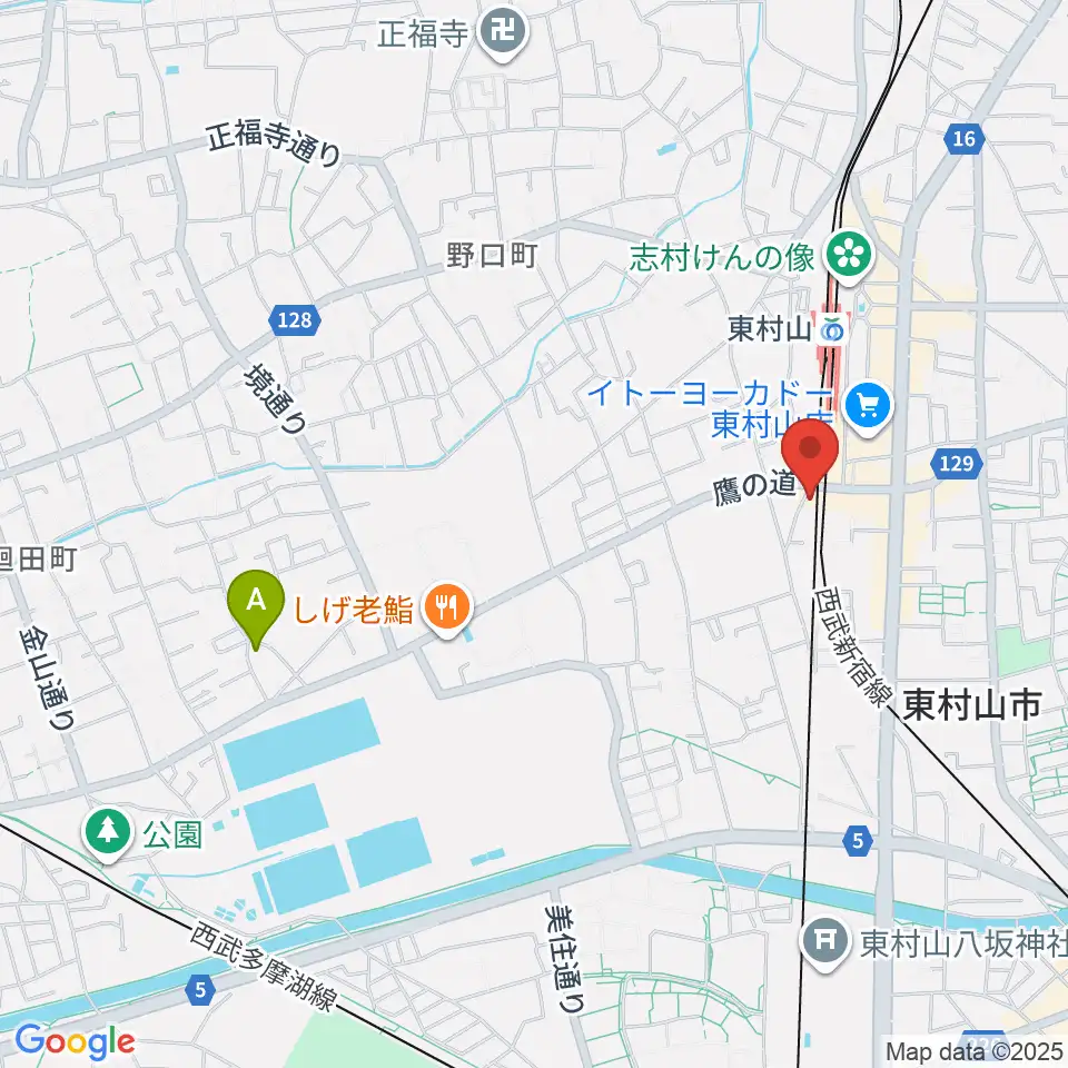 サウンド・スクエア東村山店周辺のホテル一覧地図