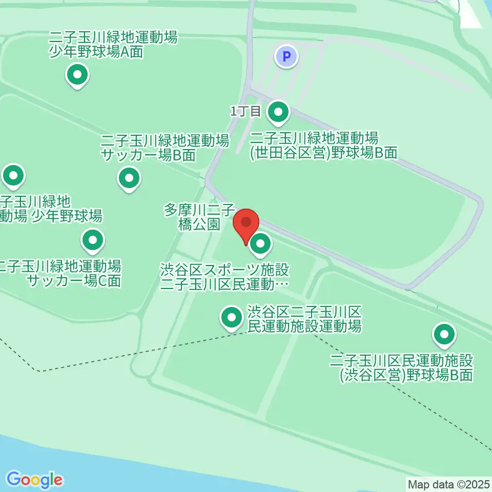 二子玉川区民運動施設周辺のホテル一覧地図