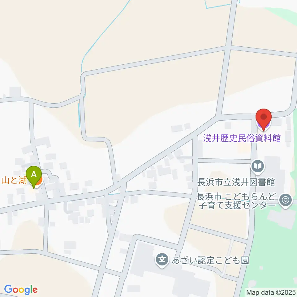 浅井歴史民俗資料館周辺のホテル一覧地図