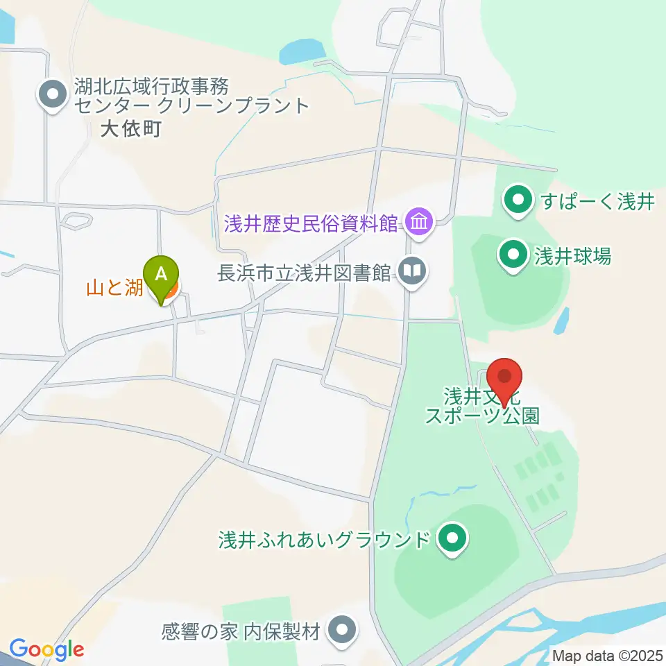 長浜市浅井B＆G海洋センター周辺のホテル一覧地図