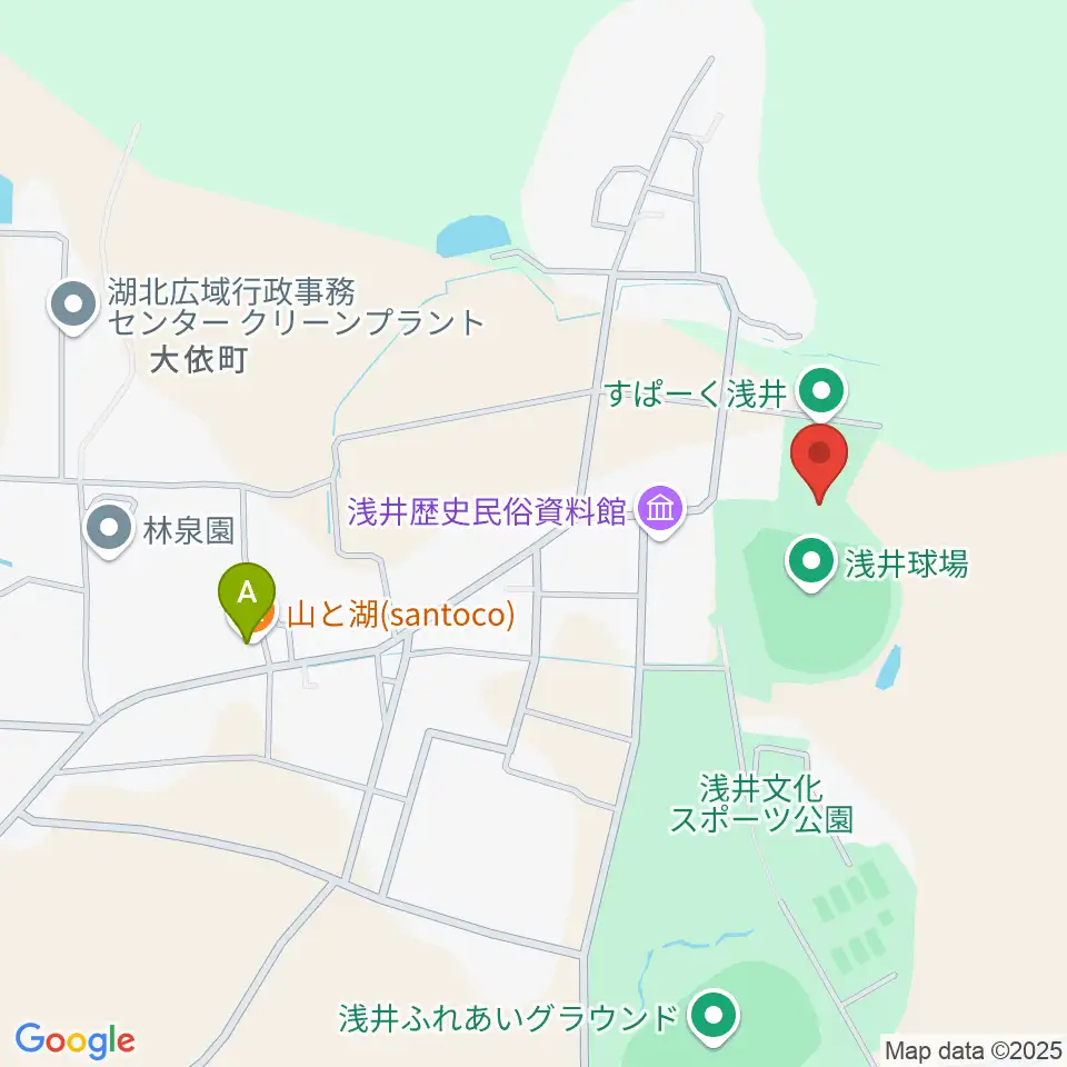 すぱーく浅井周辺のホテル一覧地図