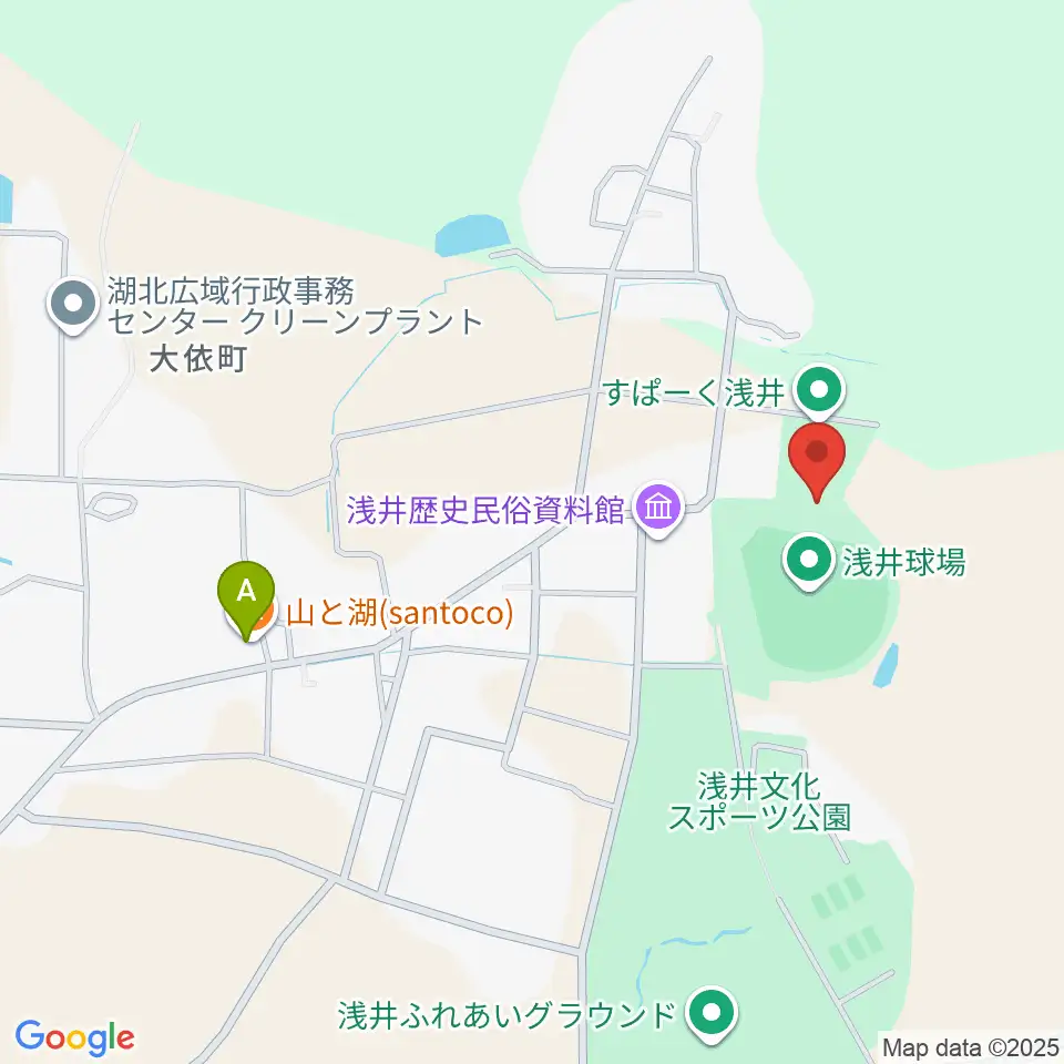 すぱーく浅井周辺のホテル一覧地図
