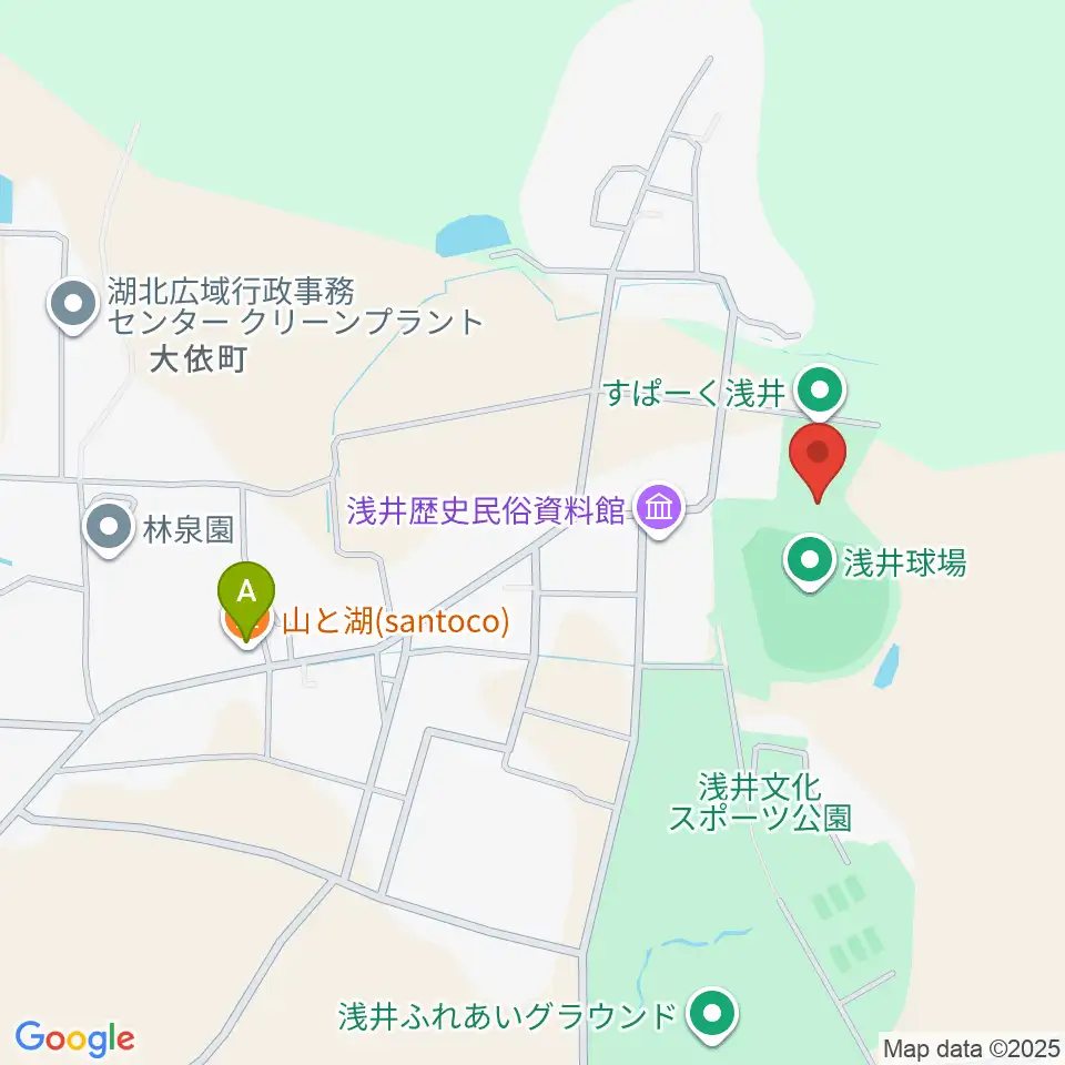 すぱーく浅井周辺のホテル一覧地図