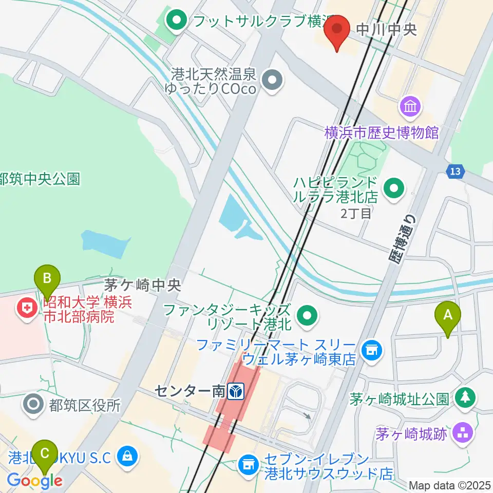ボッシュホール周辺のホテル一覧地図