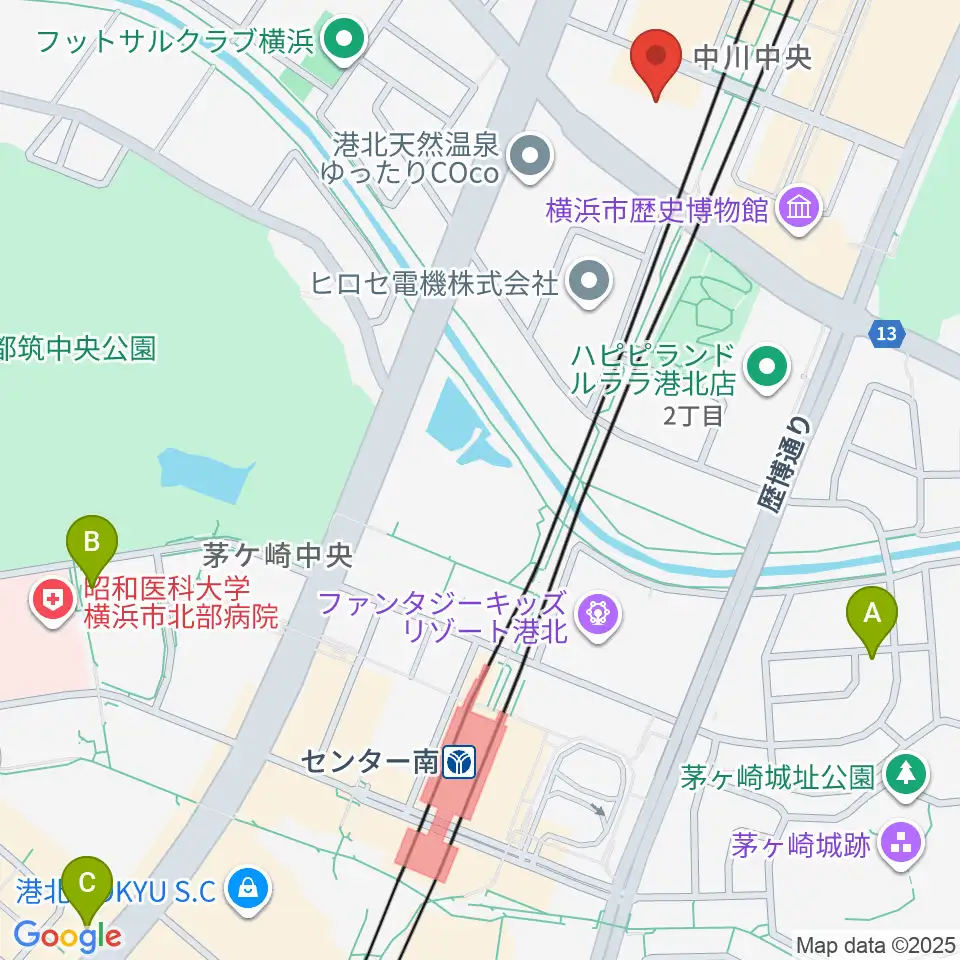 ボッシュホール周辺のホテル一覧地図