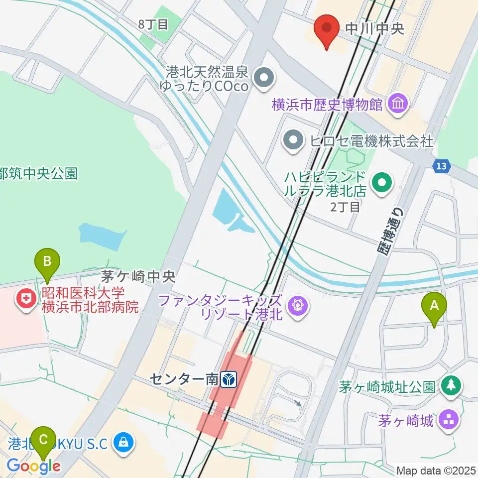 ボッシュホール周辺のホテル一覧地図