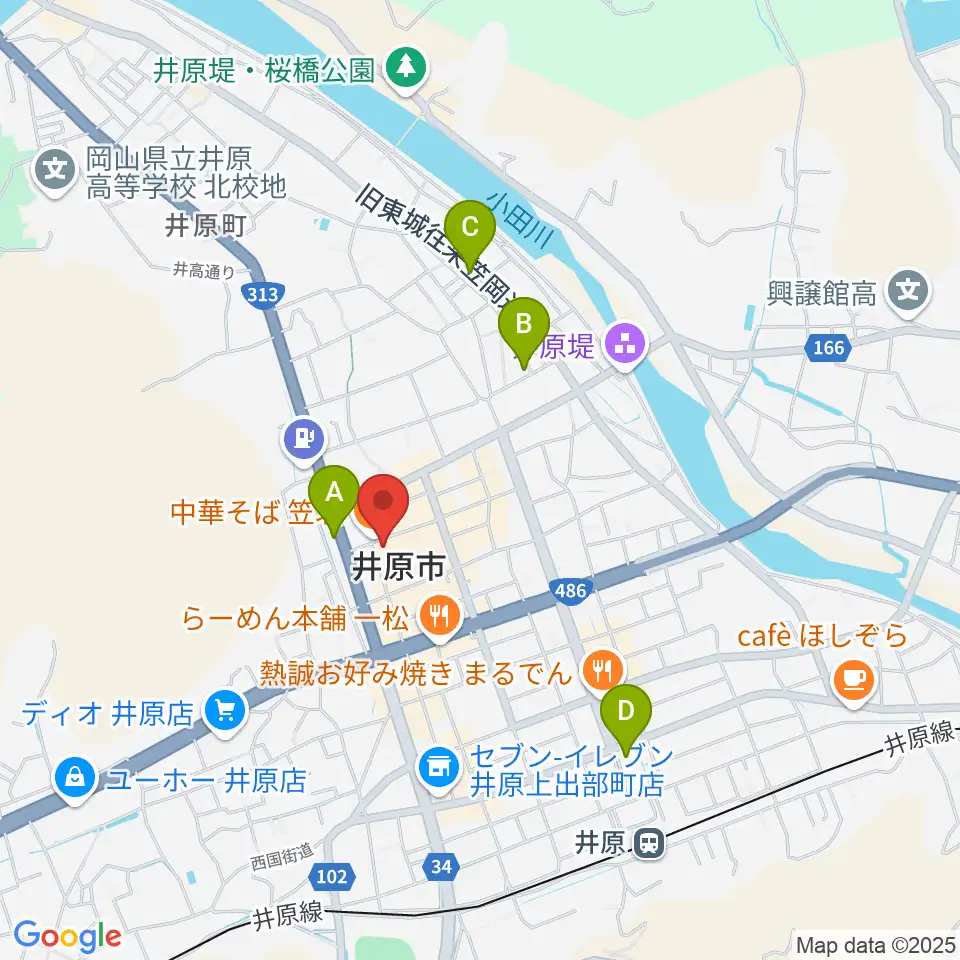 井原市立平櫛田中美術館周辺のホテル一覧地図