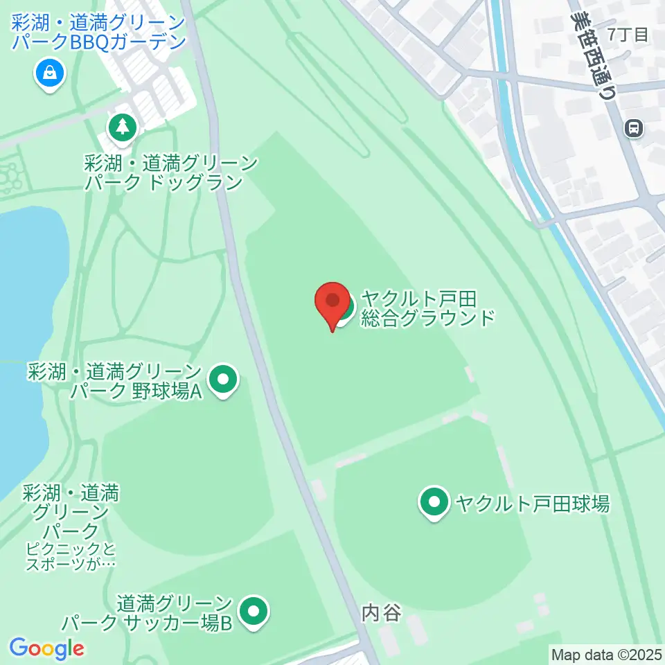 ヤクルト戸田グラウンド周辺のホテル一覧地図
