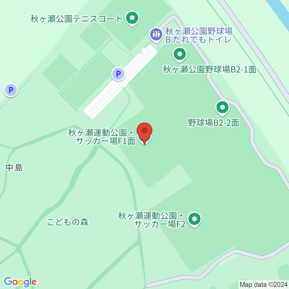 秋ヶ瀬公園サッカー場周辺のホテル一覧地図