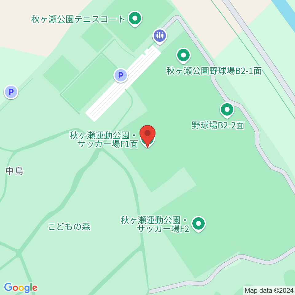 秋ヶ瀬公園サッカー場周辺のホテル一覧地図