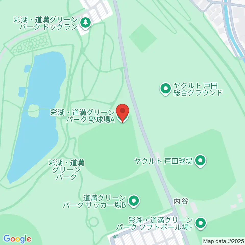 彩湖・道満グリーンパーク野球場周辺のホテル一覧地図