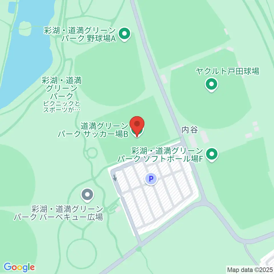 彩湖・道満グリーンパークサッカー場周辺のホテル一覧地図