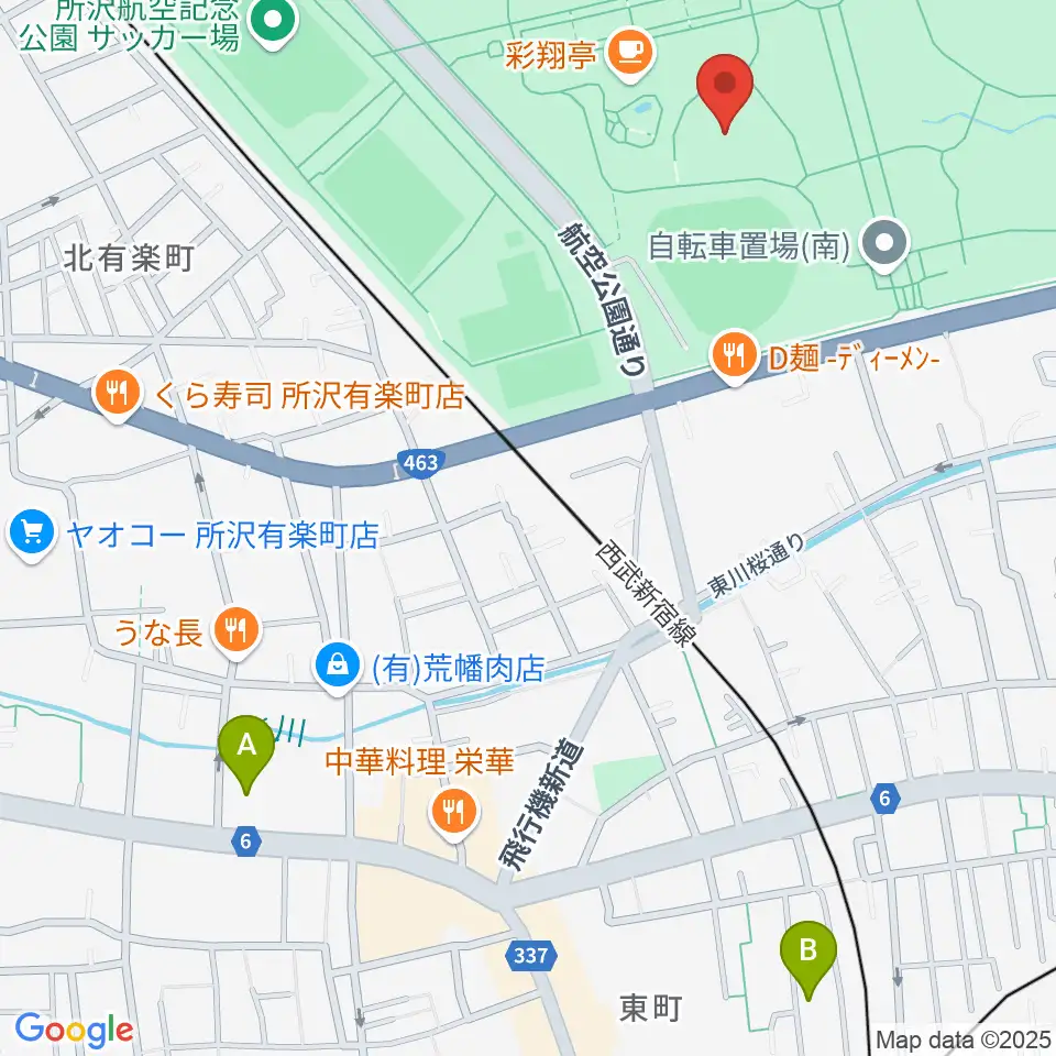 所沢航空記念公園野外ステージ周辺のホテル一覧地図