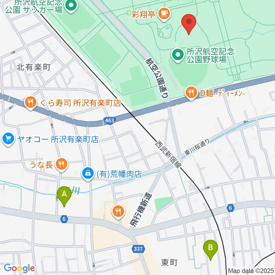 所沢航空記念公園野外ステージ周辺のホテル一覧地図