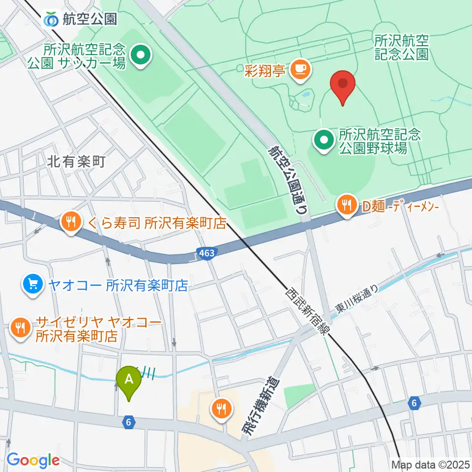 所沢航空記念公園野外ステージ周辺のホテル一覧地図