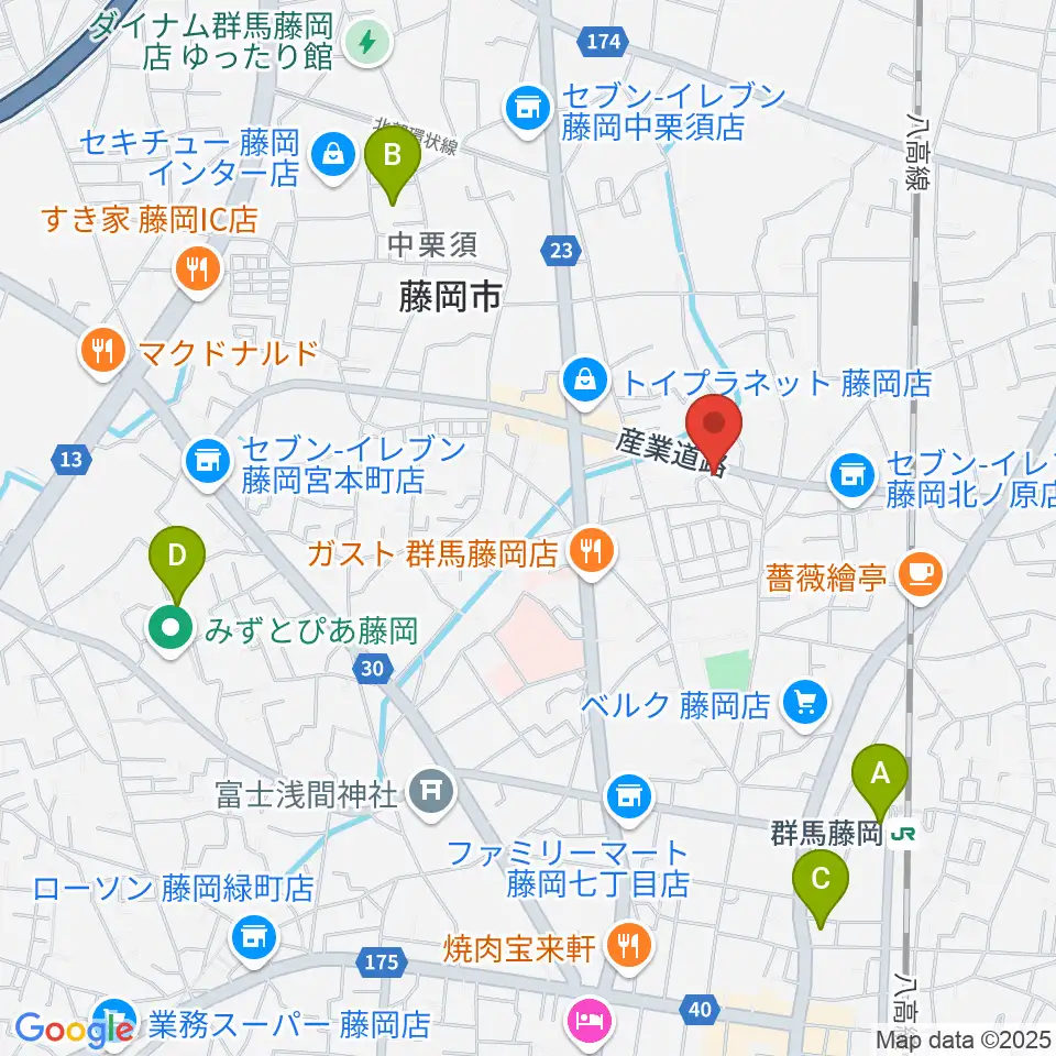 シロシバスタジオ周辺のホテル一覧地図