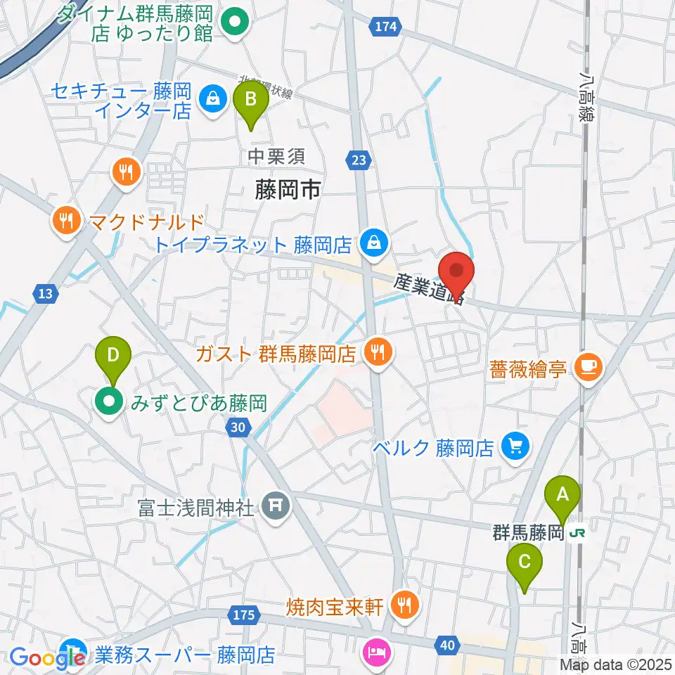 シロシバスタジオ周辺のホテル一覧地図