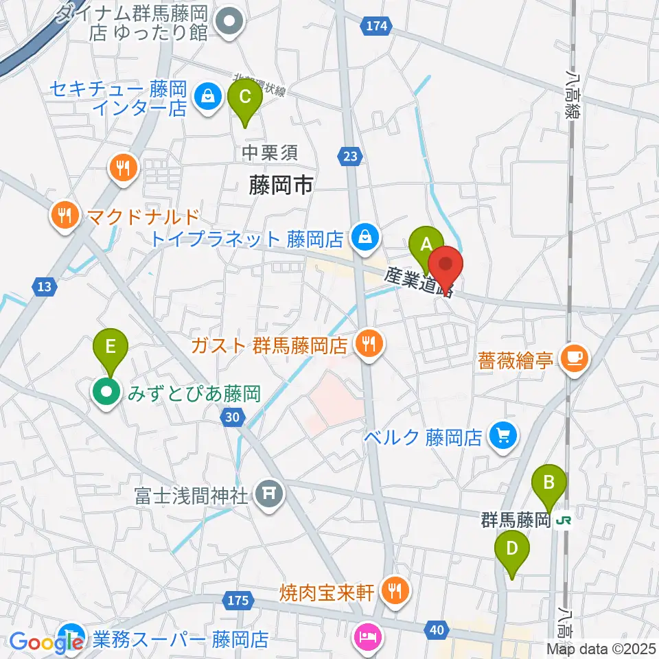 シロシバスタジオ周辺のホテル一覧地図