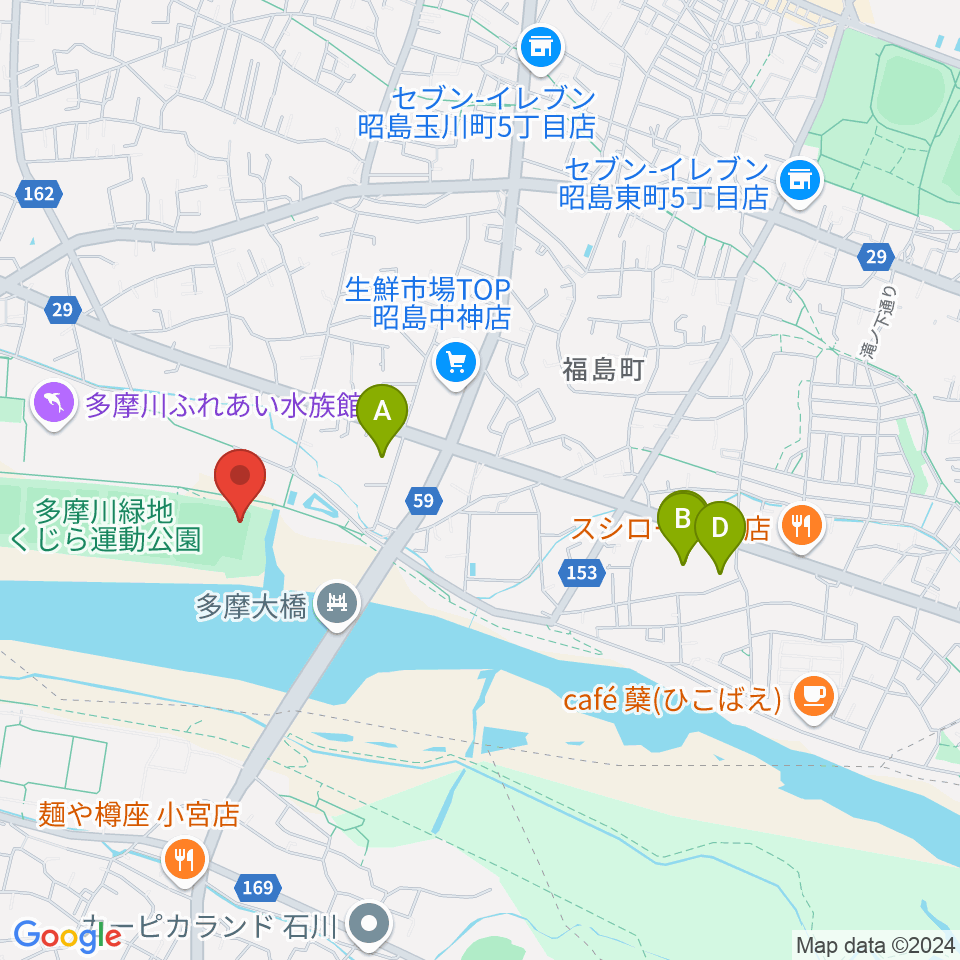 くじら運動公園野球場周辺のホテル一覧地図