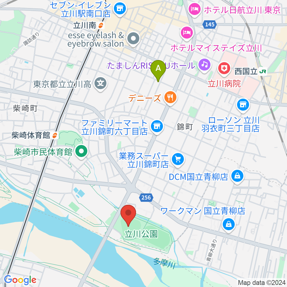 コトブキヤスタジアム周辺のホテル一覧地図