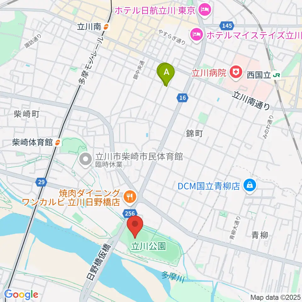 コトブキヤスタジアム周辺のホテル一覧地図