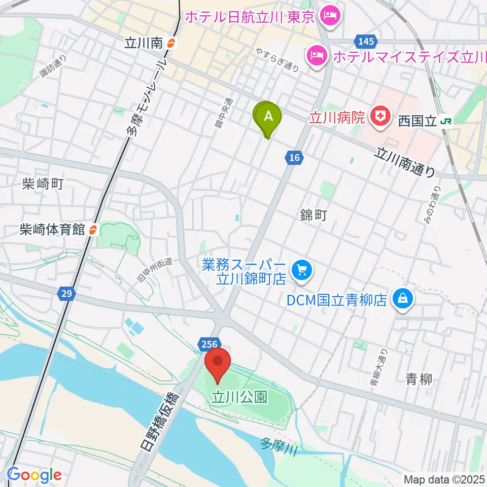 コトブキヤスタジアム周辺のホテル一覧地図