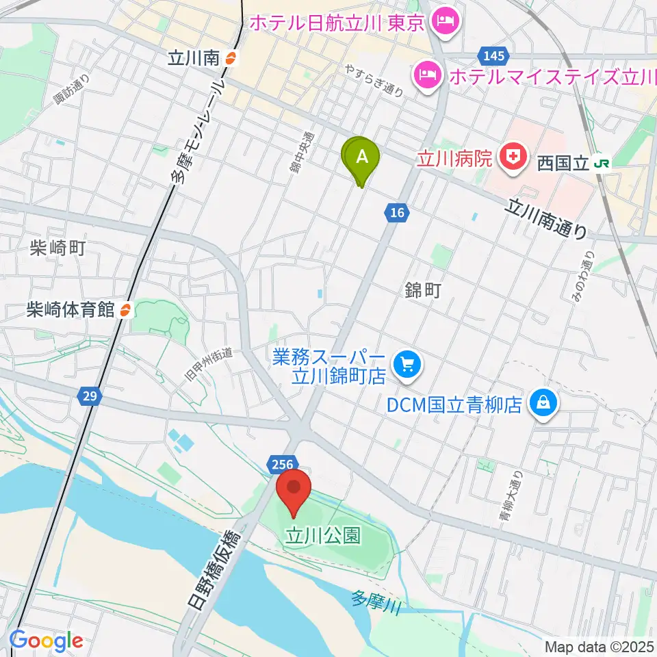 コトブキヤスタジアム周辺のホテル一覧地図