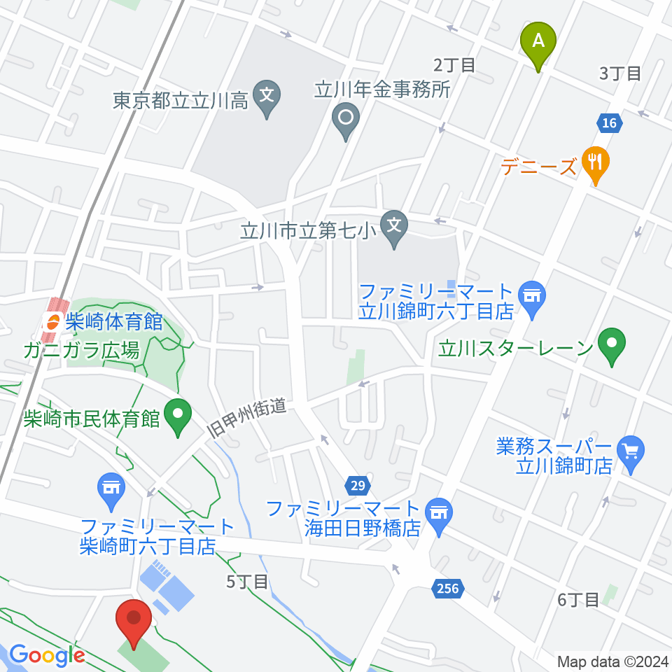明治安田TACHIKAWAフィールド周辺のホテル一覧地図