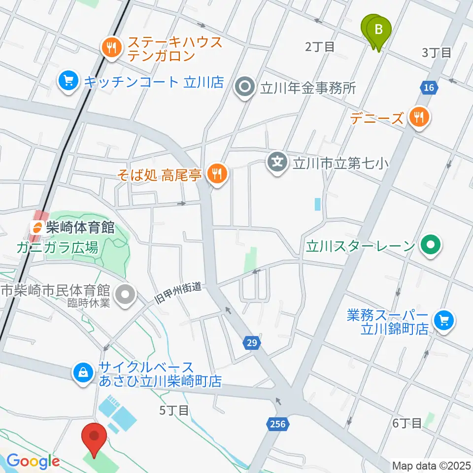明治安田TACHIKAWAフィールド周辺のホテル一覧地図