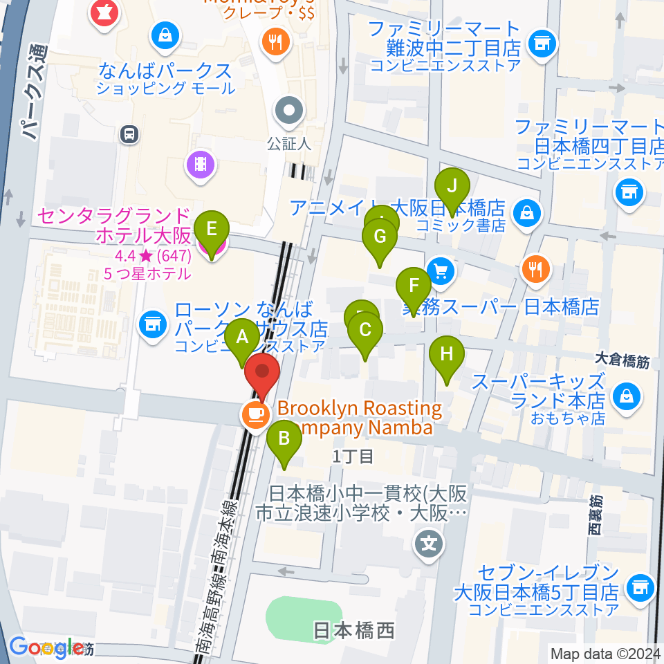 Yogibo META VALLEY周辺のホテル一覧地図