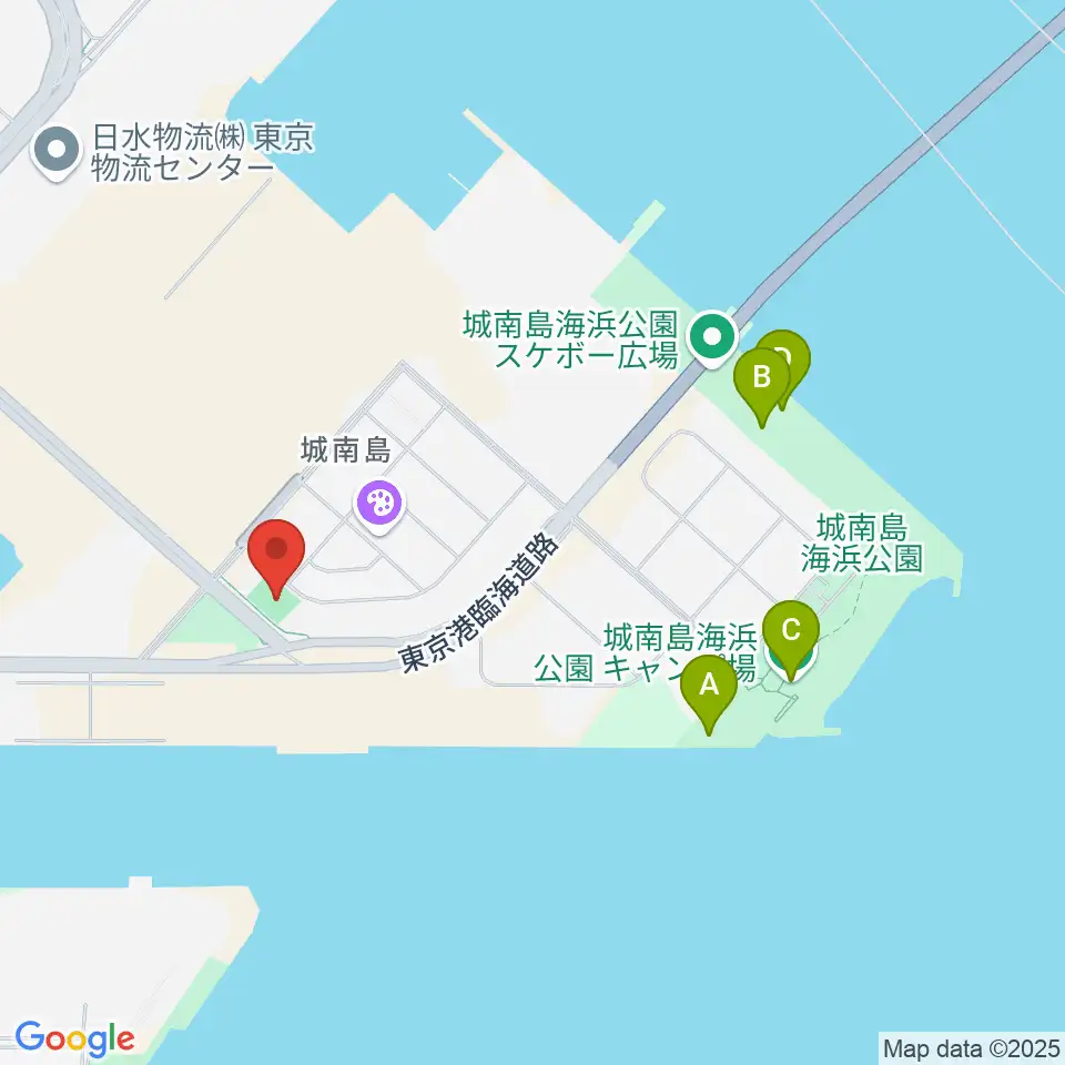城南島ポートグランド周辺のホテル一覧地図