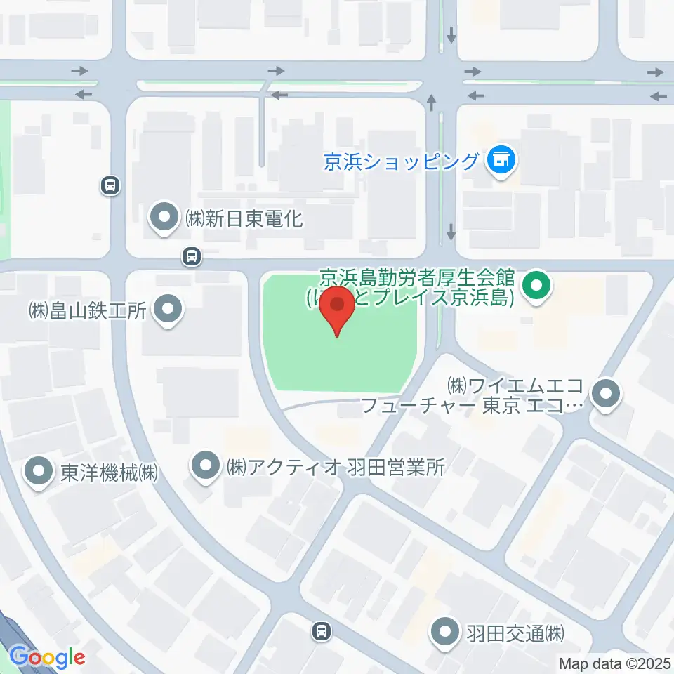 京浜島防災広場運動場周辺のホテル一覧地図
