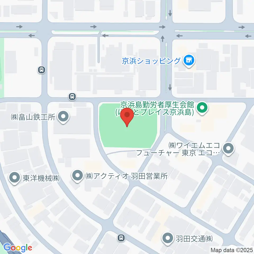 京浜島防災広場運動場周辺のホテル一覧地図