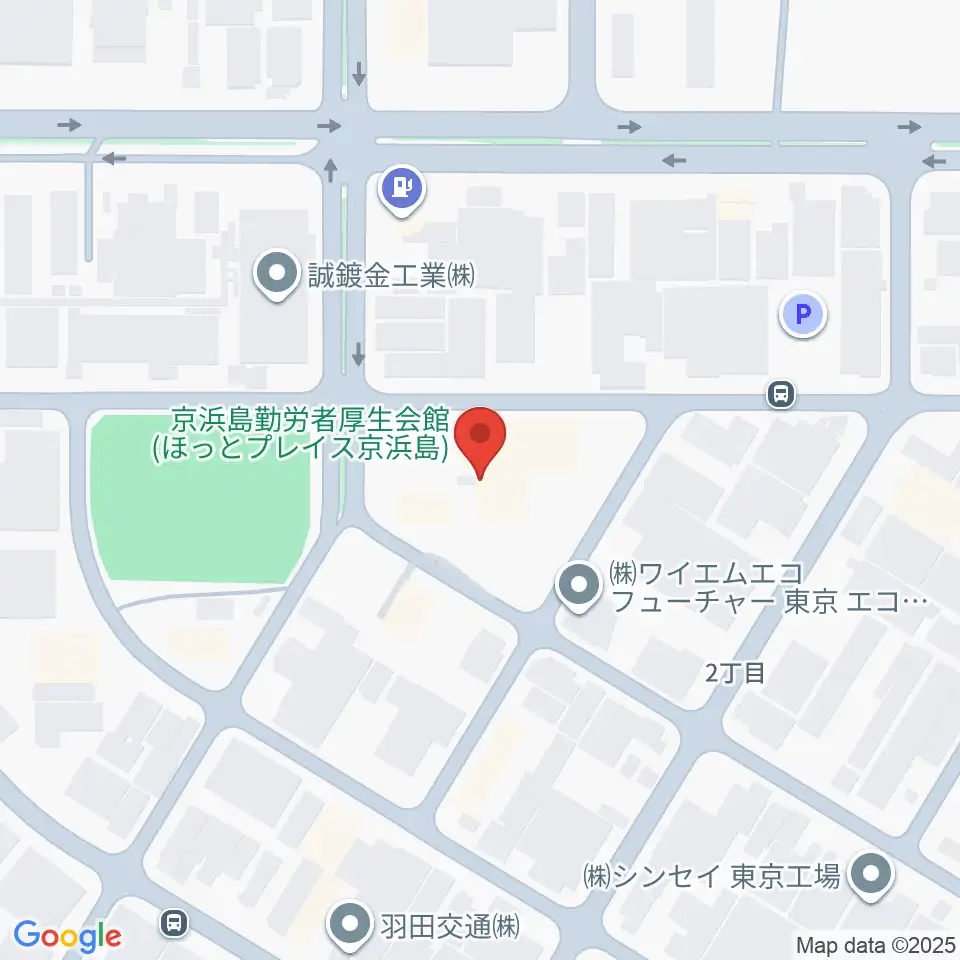 京浜島勤労者厚生会館周辺のホテル一覧地図