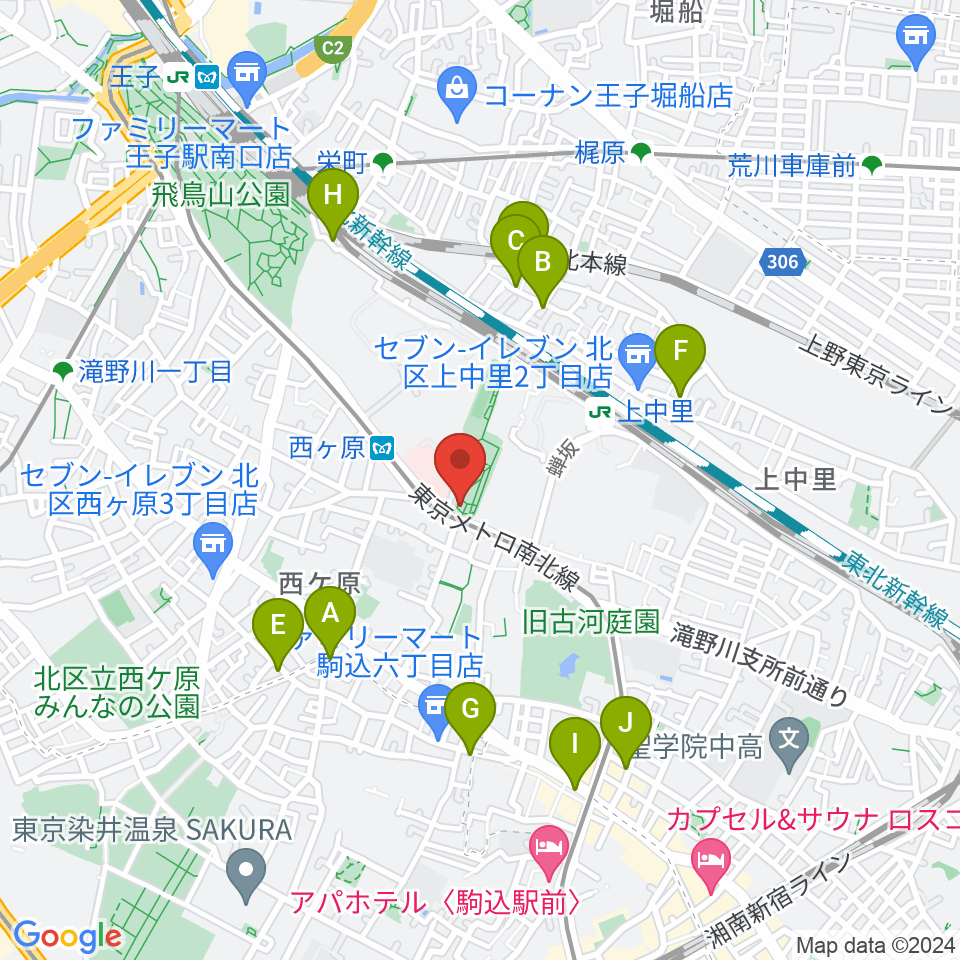 地震の科学館周辺のホテル一覧地図