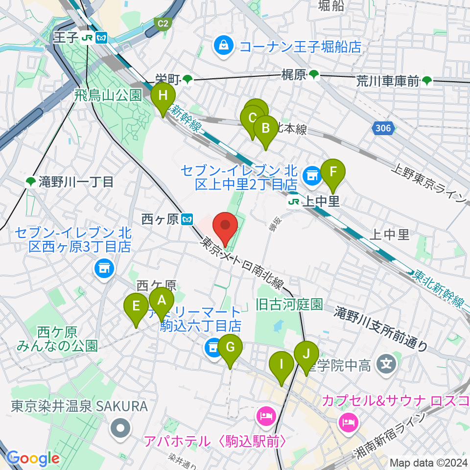 地震の科学館周辺のホテル一覧地図