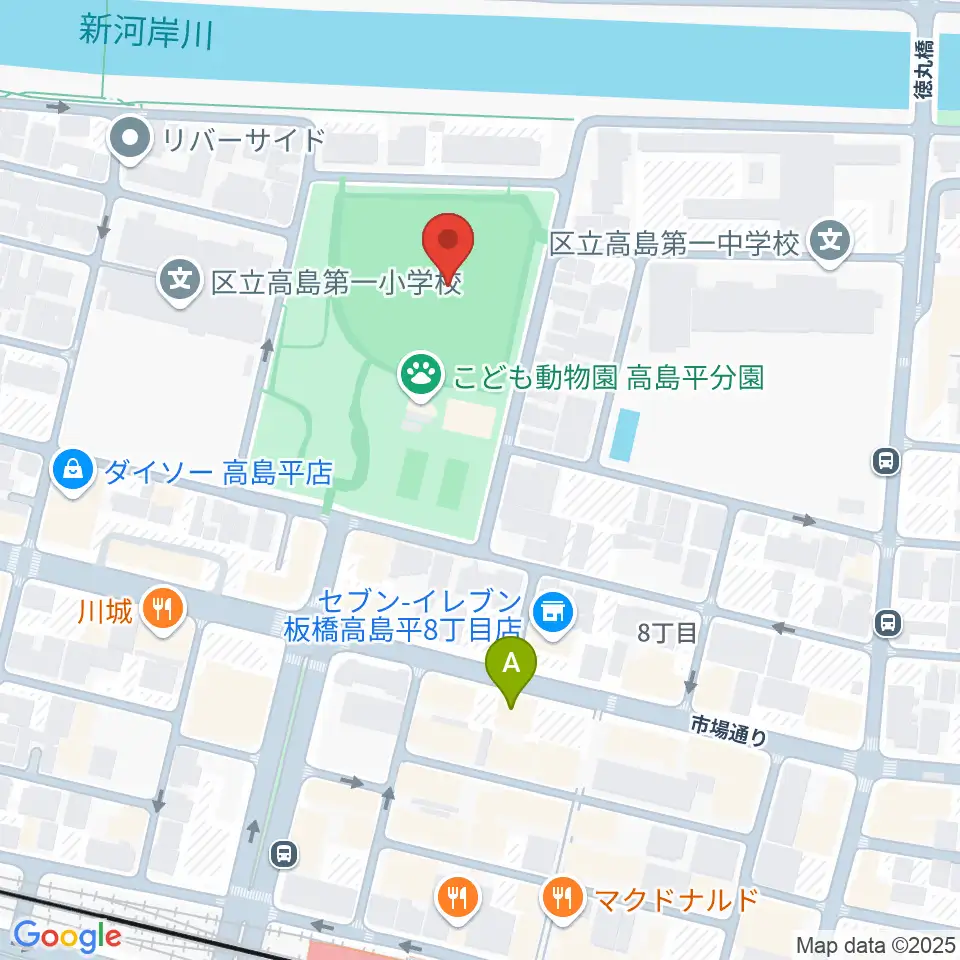 徳丸ヶ原野球場周辺のホテル一覧地図