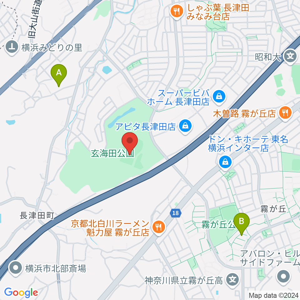 玄海田公園運動広場周辺のホテル一覧地図