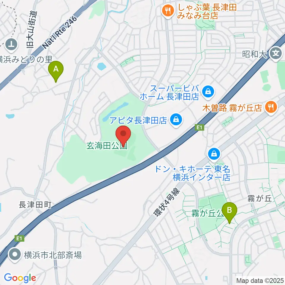 玄海田公園運動広場周辺のホテル一覧地図