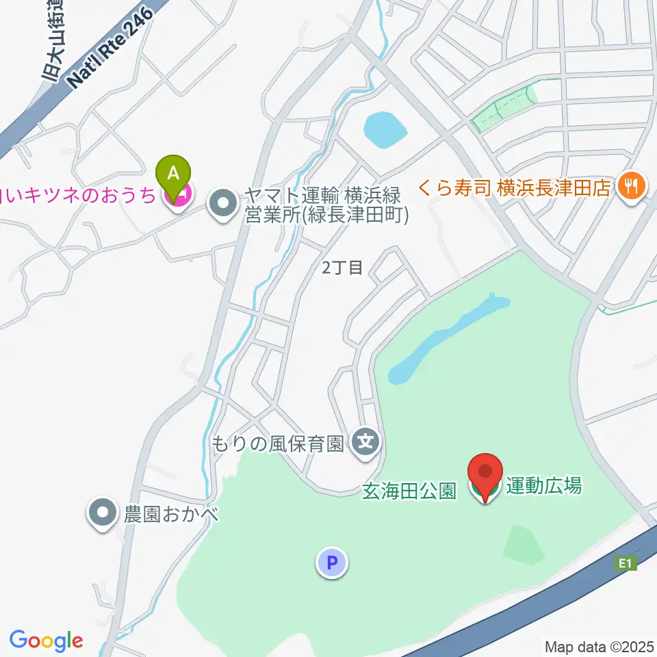 玄海田公園運動広場周辺のホテル一覧地図