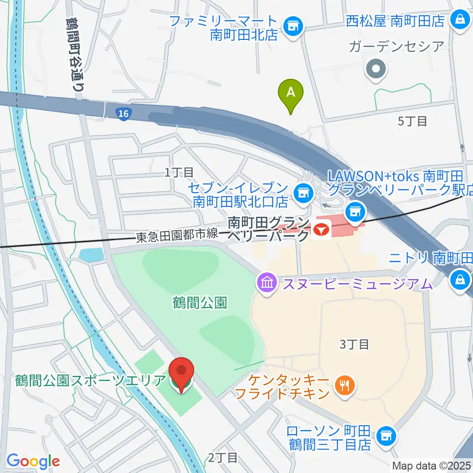 鶴間公園グラウンド周辺のホテル一覧地図