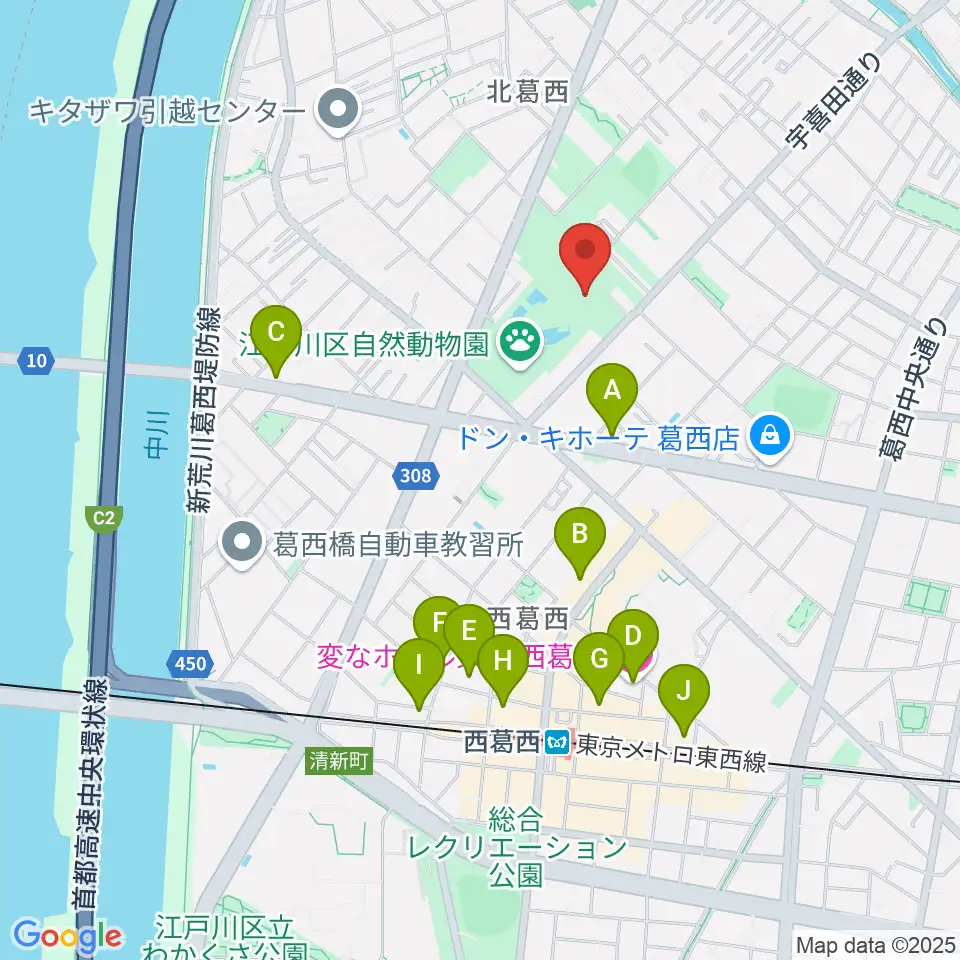 宇喜田公園スポーツ広場周辺のホテル一覧地図