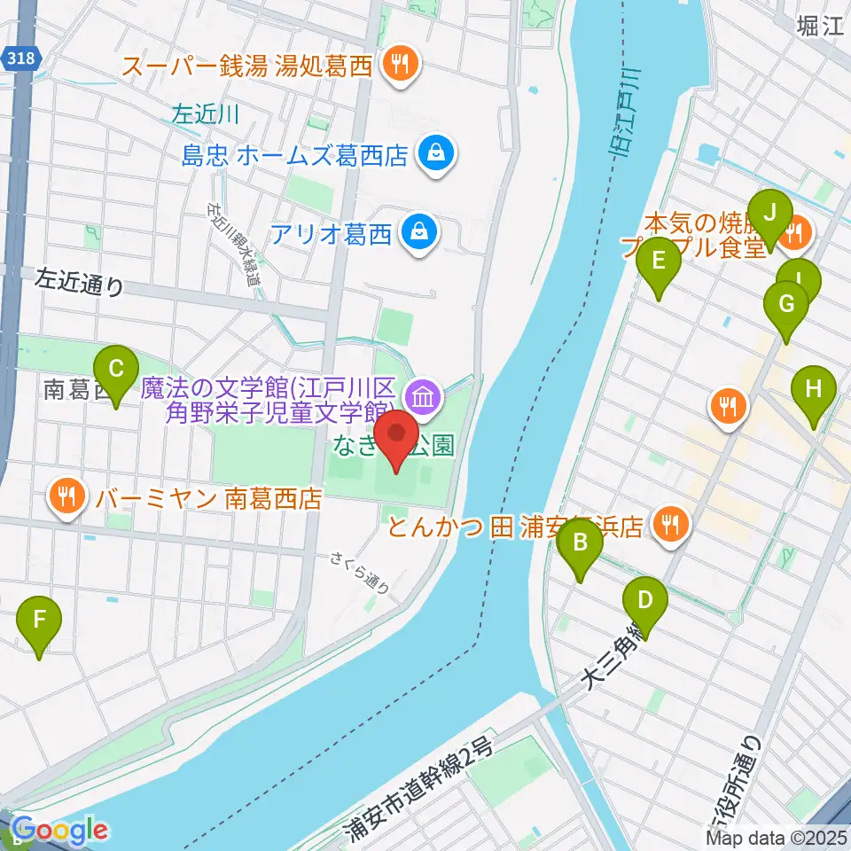 なぎさ公園少年野球場広場周辺のホテル一覧地図
