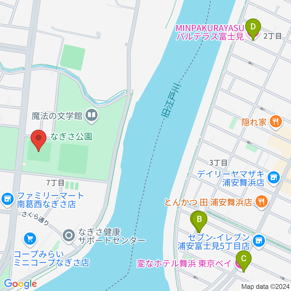 なぎさ公園スポーツ広場周辺のホテル一覧地図