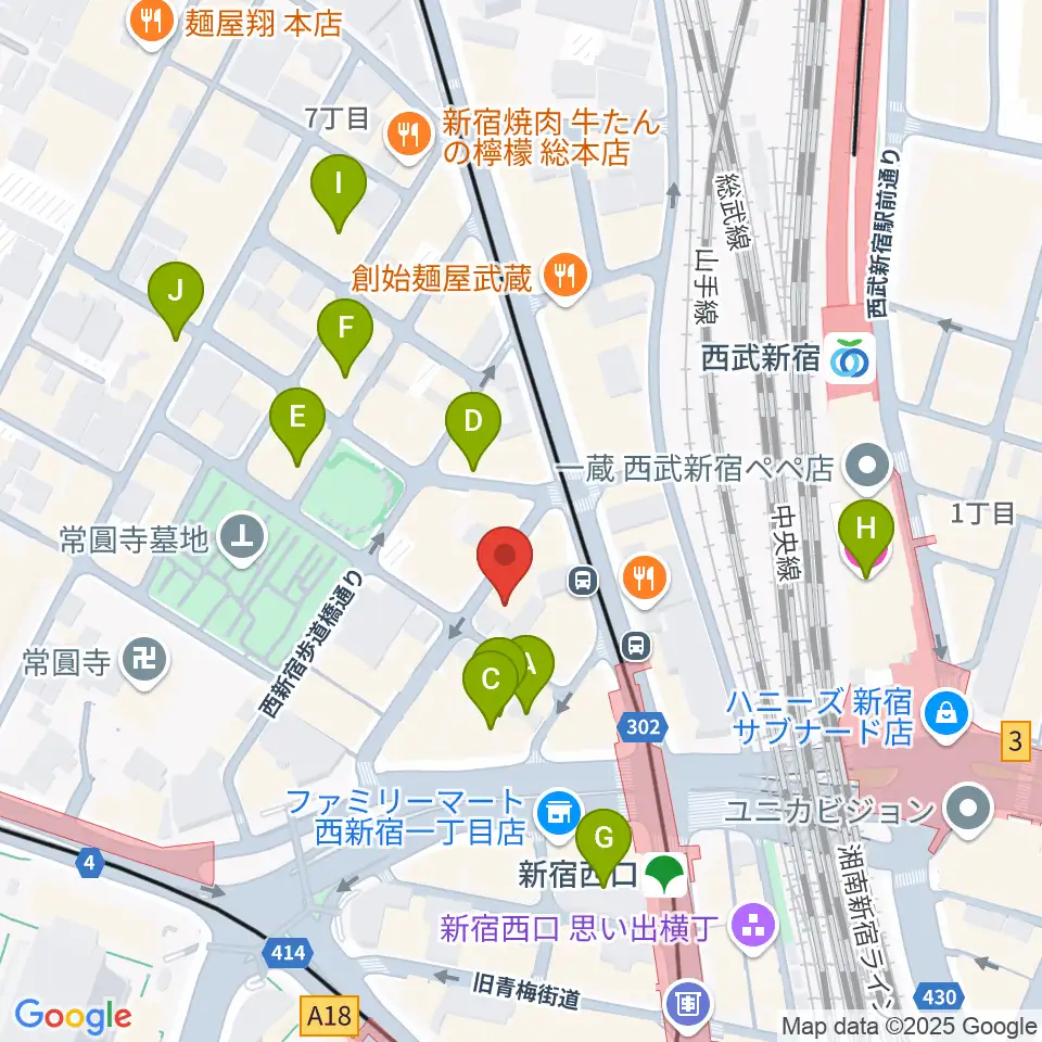 音楽スタジオMUSIC MAN周辺のホテル一覧地図