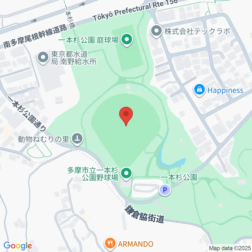 新日本物流スタジアム多摩周辺のホテル一覧地図