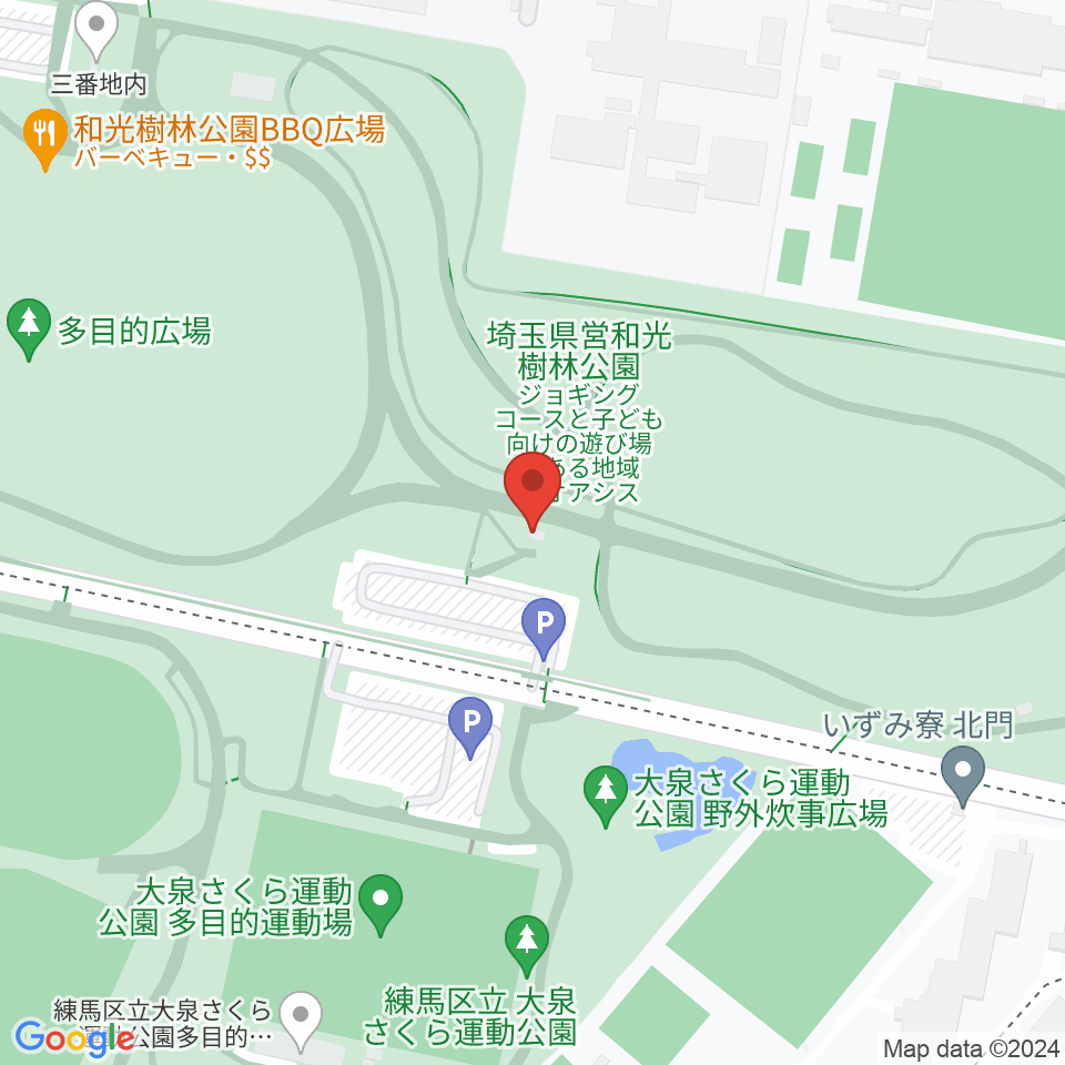 和光市総合体育館周辺のホテル一覧地図