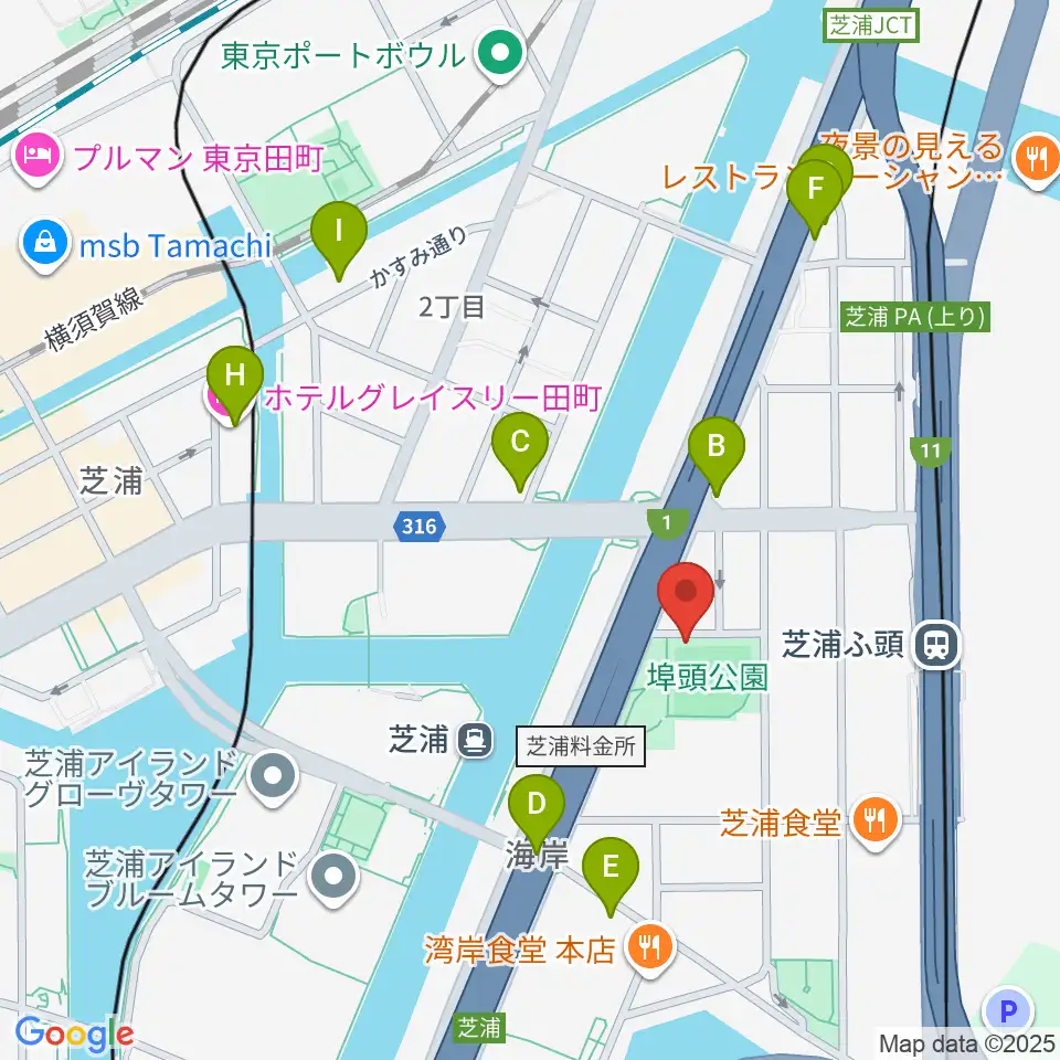 埠頭少年野球場周辺のホテル一覧地図