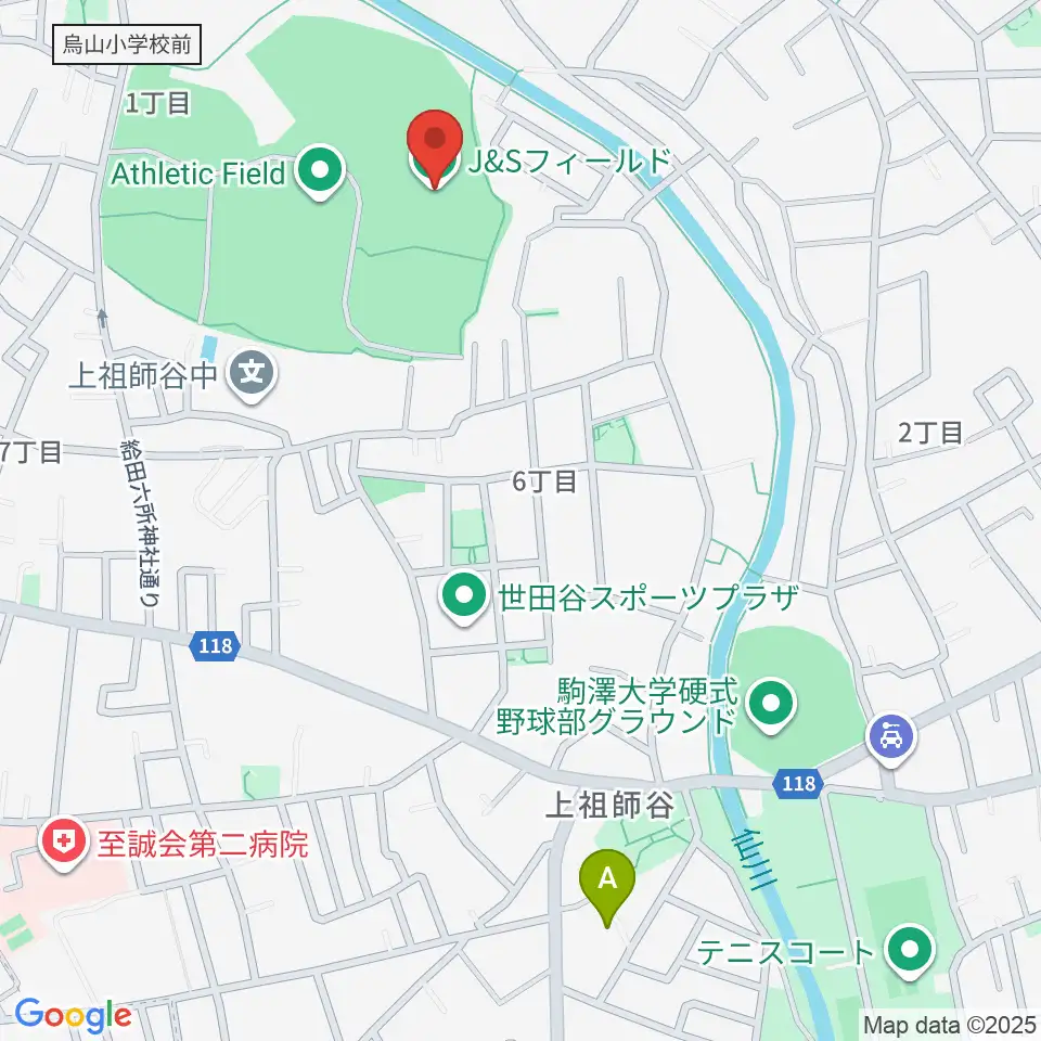 J&Sフィールド周辺のホテル一覧地図