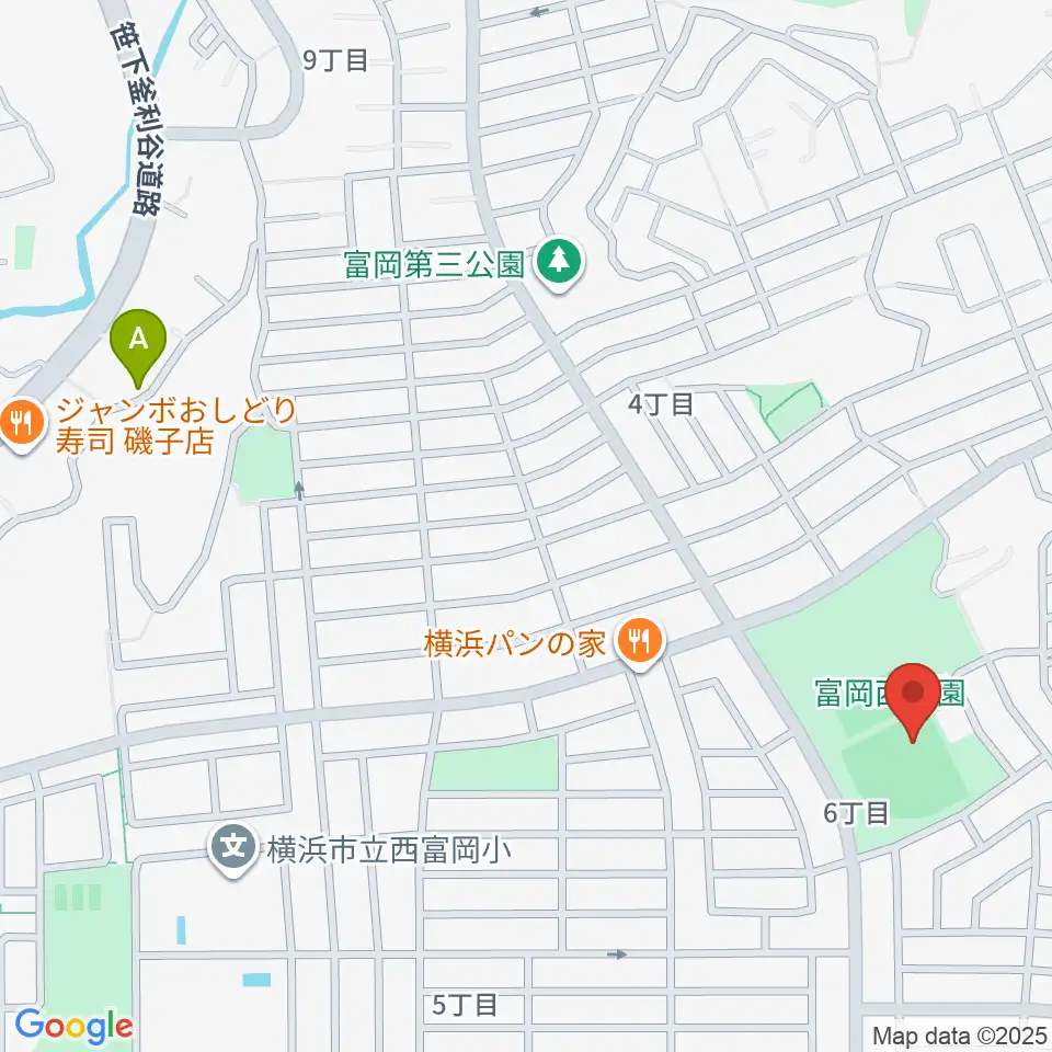 富岡西公園野球場周辺のホテル一覧地図